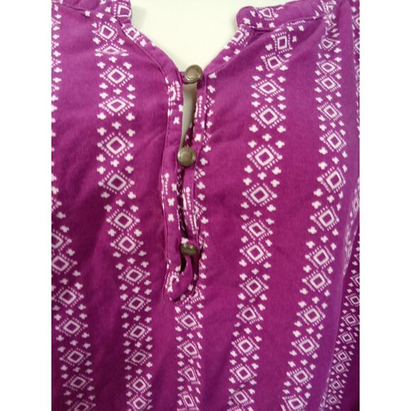 Sonoma large sleeveless v neck button up‎ purple - Picture 2 of 10